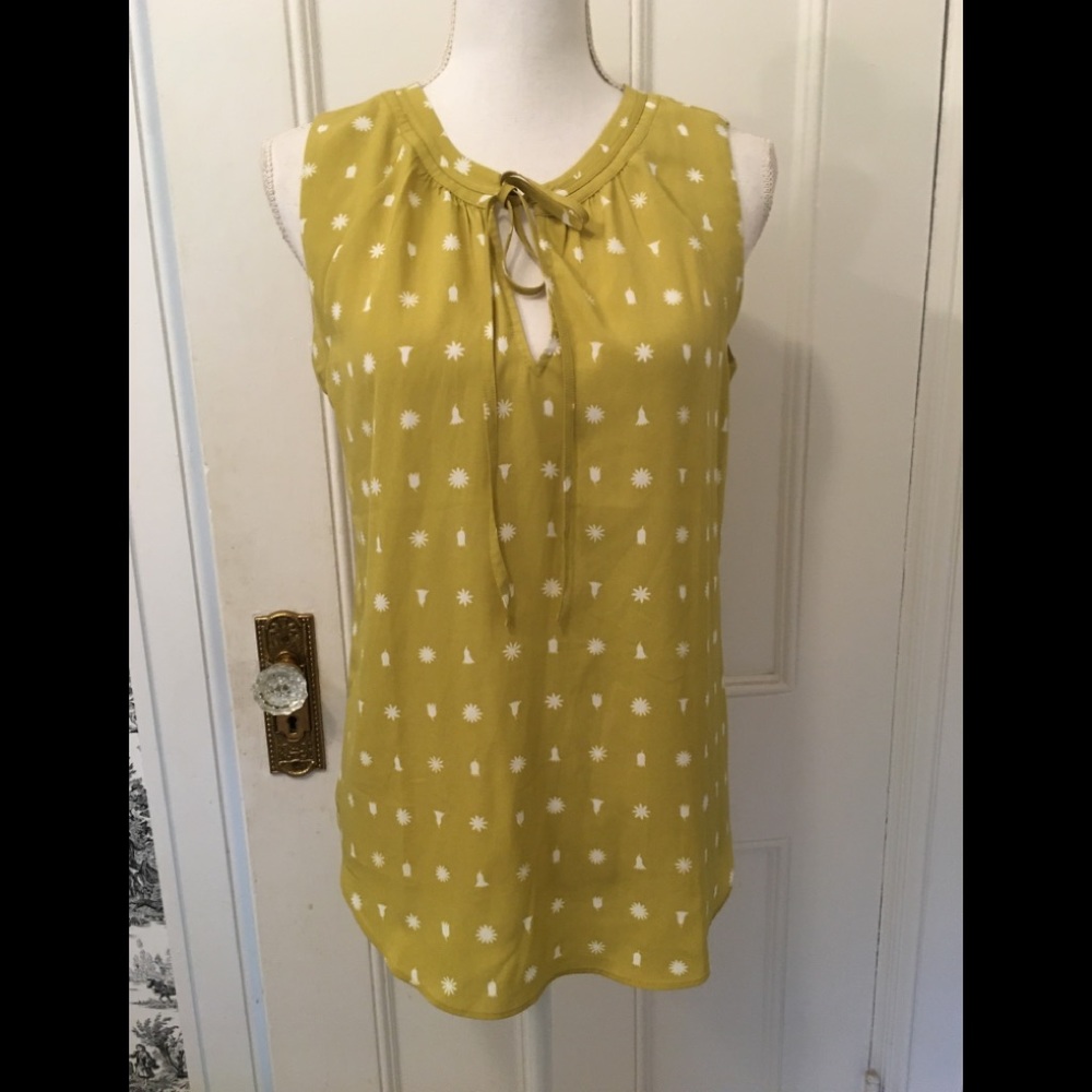 Ann Taylor womens sleeveless blouse size Small